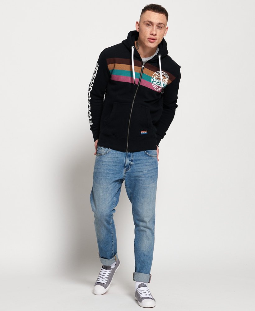 superdry striped hoodie