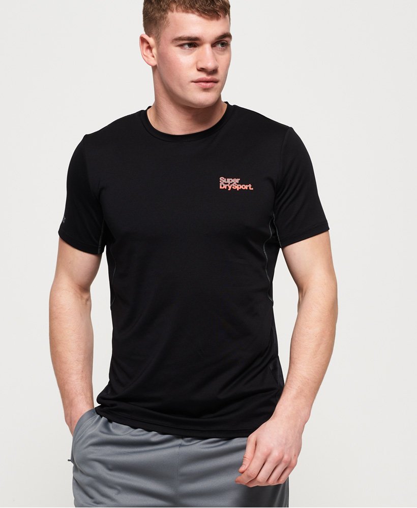Men's Active Camo Jacquard T-Shirt in Black