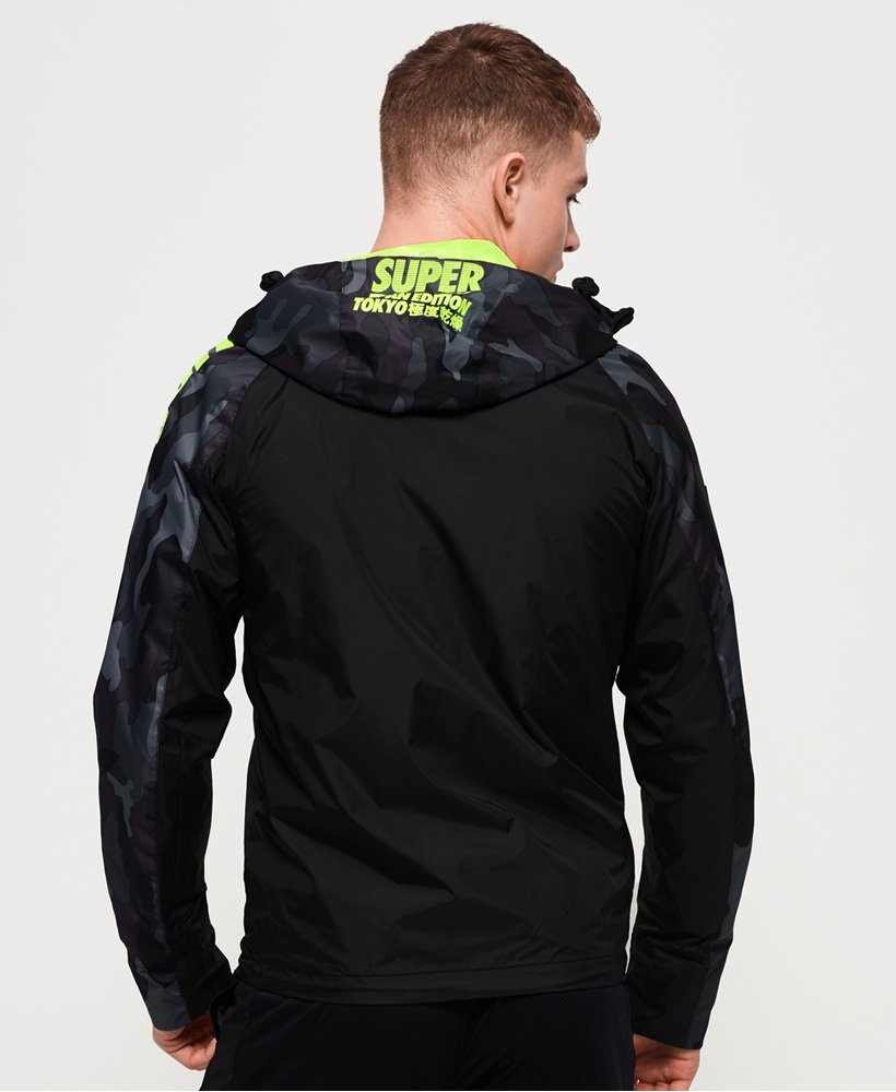 Superdry Men's Sports Active Core Cagoule, Black Dot Reflective Camo, Small  : : Clothing & Accessories