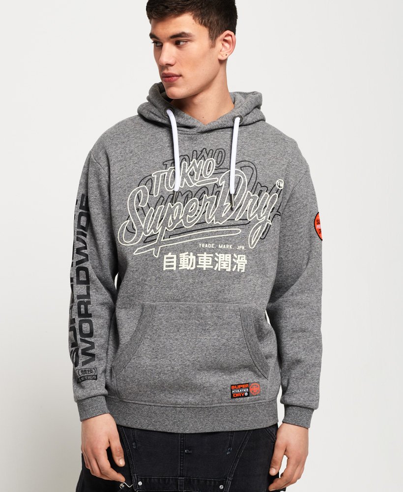 mens grey superdry hoodie