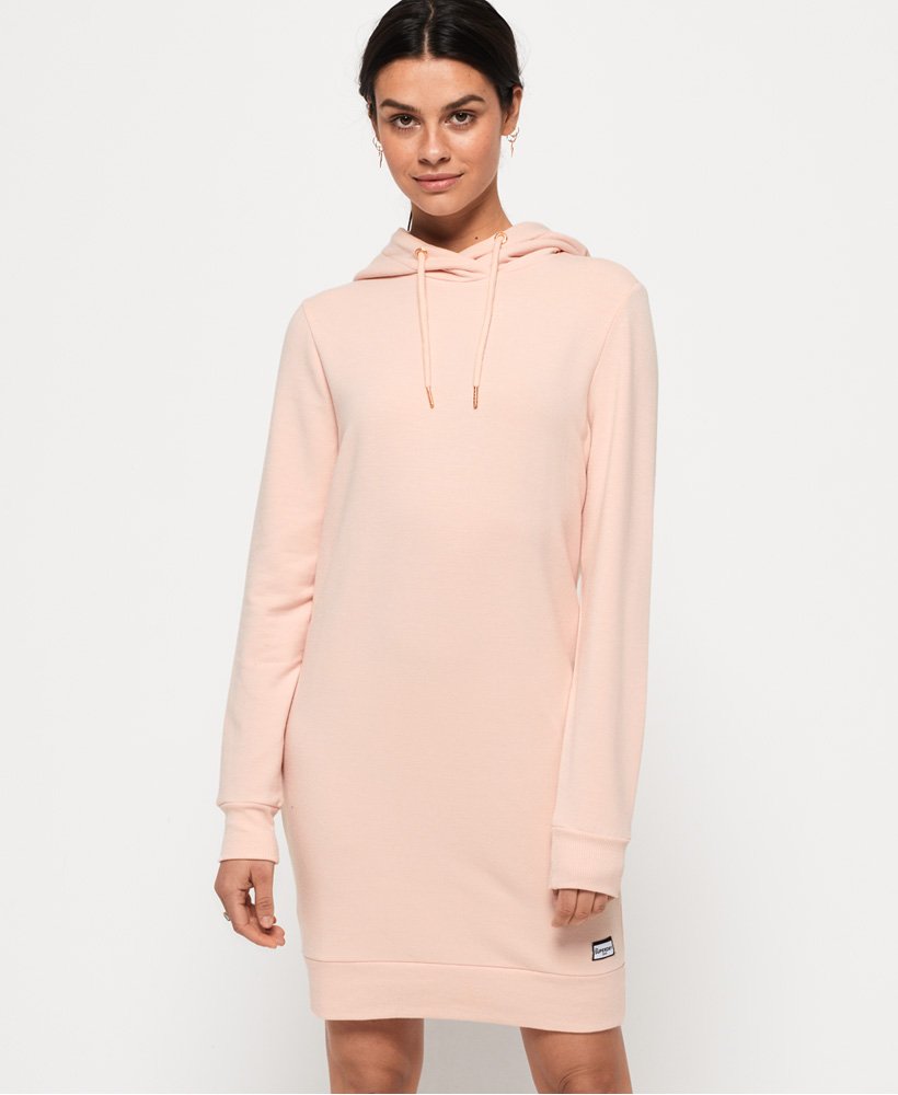 Womens - Supersoft Sweat Dress in Powder Pink | Superdry UK