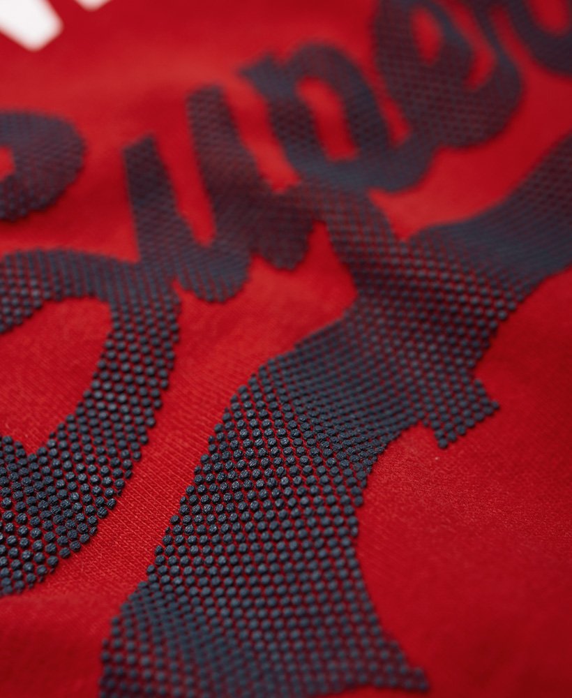 Mens - Shirt Shop Tri Panel Vest Top in Red | Superdry