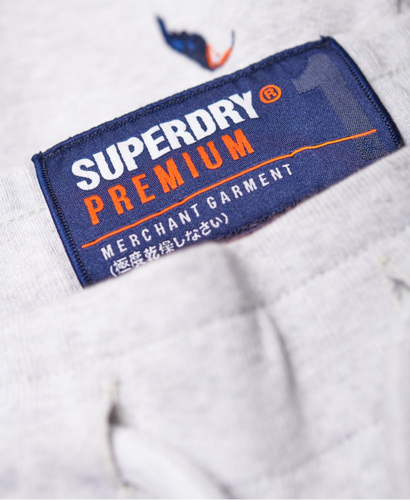 Mens - All Over Embroidered Shorts in Light Grey | Superdry
