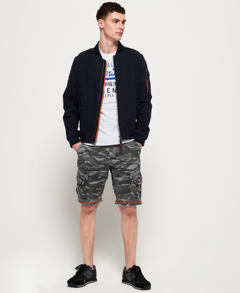 Men's - Core Cargo Lite Shorts in Tiger Ice Camo | Superdry UK