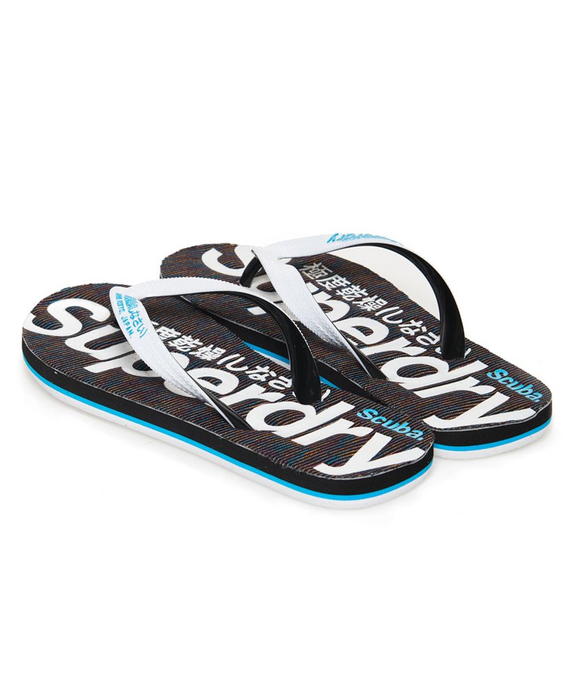 white superdry flip flops