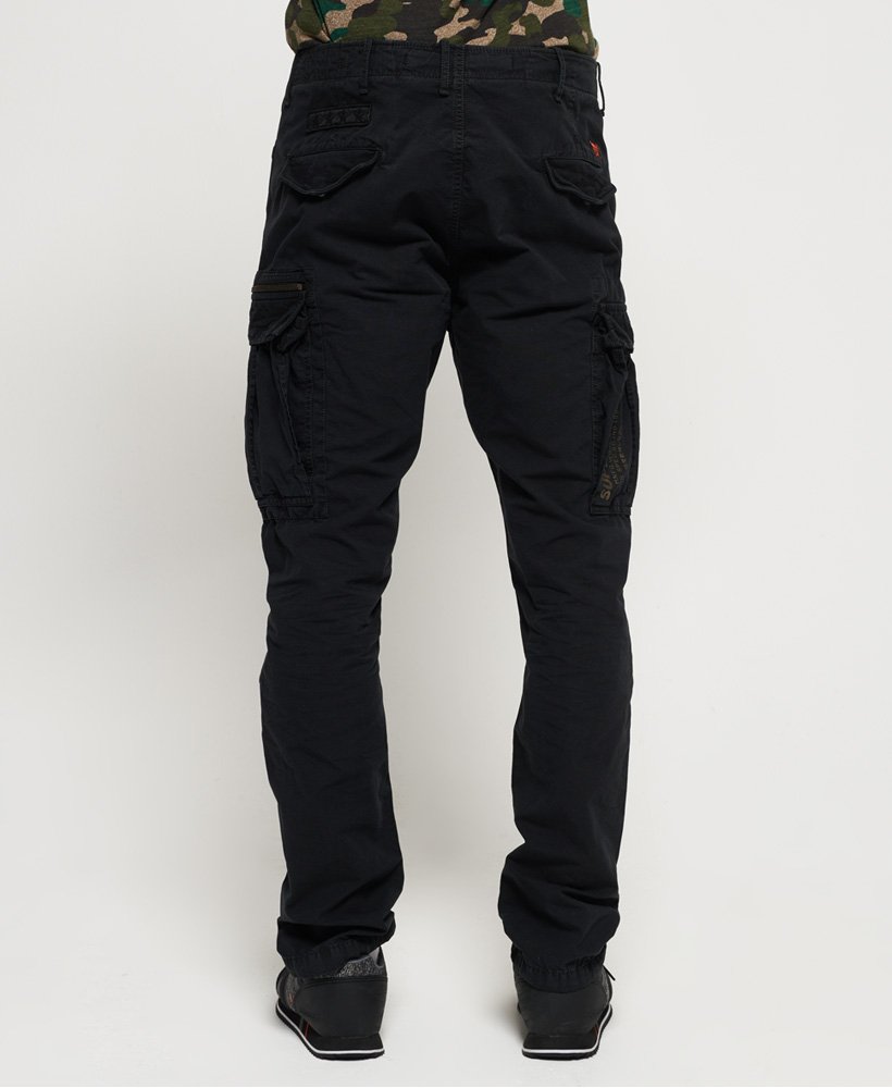 Mens - Parachute Cargo Pants in Washed Black | Superdry