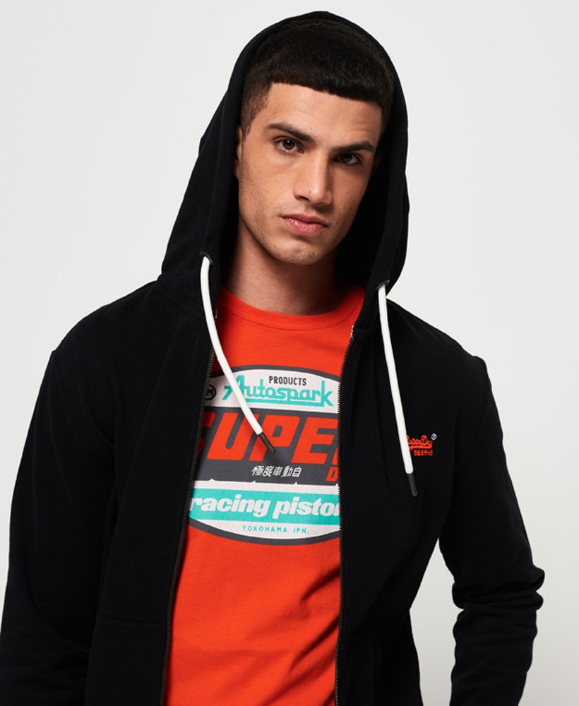 superdry orange label lite hoodie