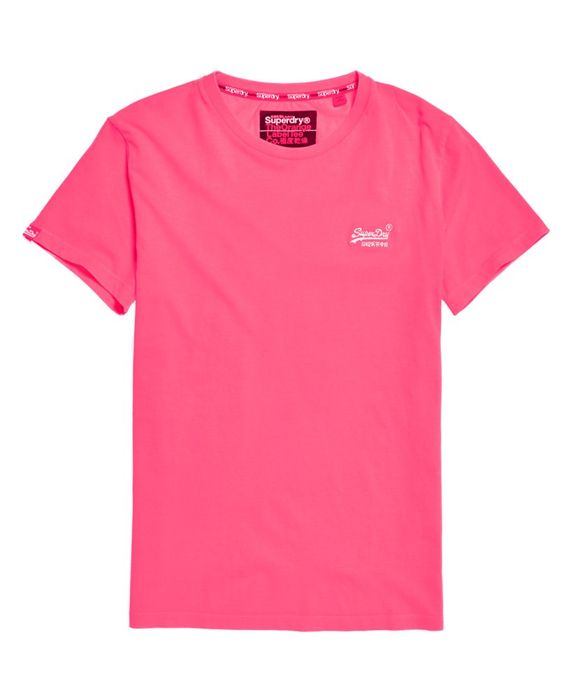 Superdry Mens Orange Label Crew Neck Short Sleeve T Shirt Blue Yellow Pink 