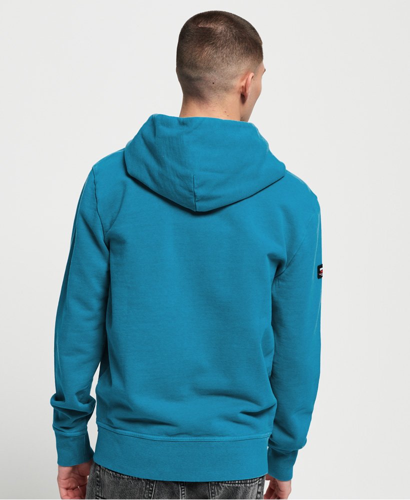 Mens - Dry Originals Zip Hoodie in Blue | Superdry UK