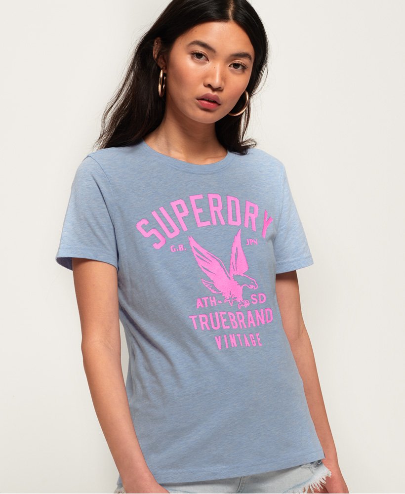 Womens - SD Mascot T-Shirt in Light Blue | Superdry UK