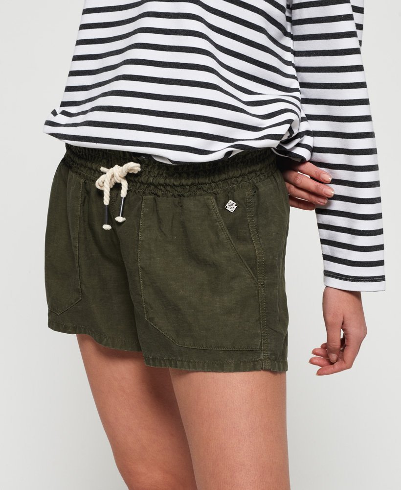 Utility Cortos Superdry Pantalón Para Mujer Pantalones De Corto Lino MpVGSLUqz