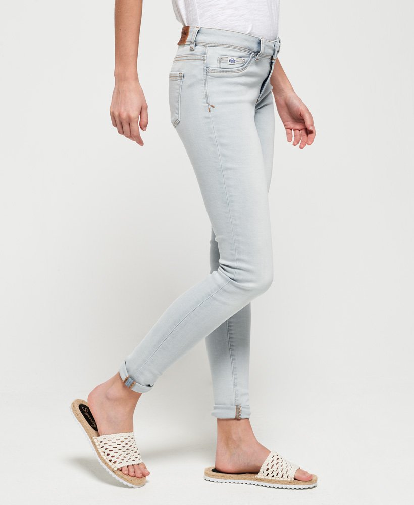 Womens Alexia Jeggings In Spring Sky Blue Superdry