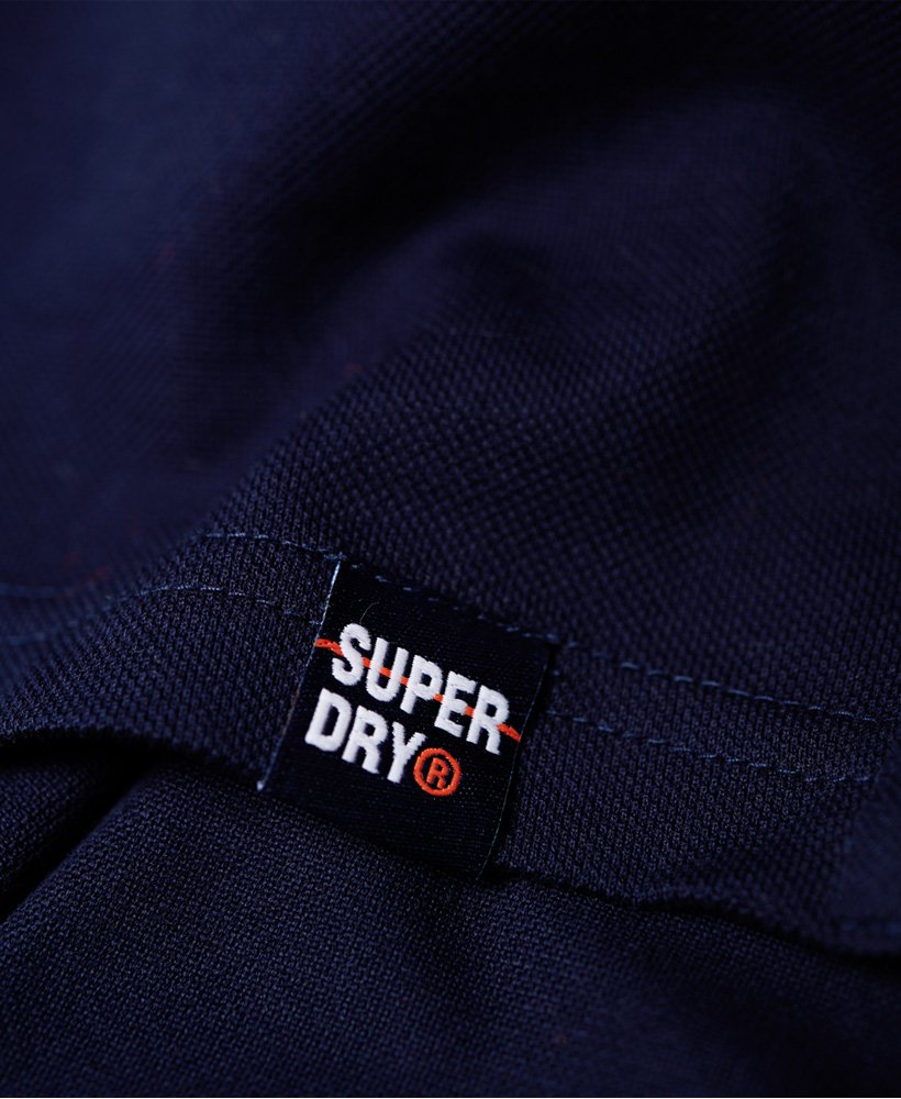 Mens - Mercerised Lite City Polo Shirt in Navy | Superdry