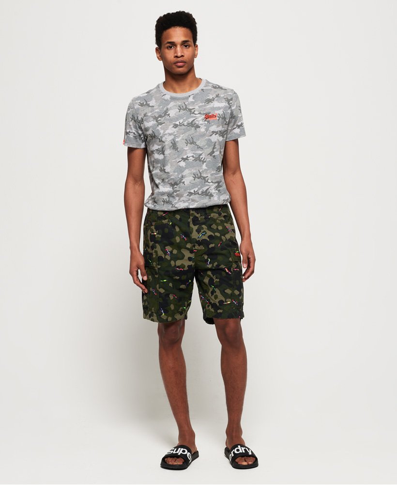 Men's - Rookie Edition Parachute Cargo Shorts in Green | Superdry UK