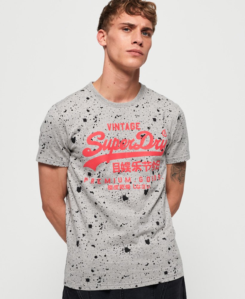 superdry paint splatter t shirt