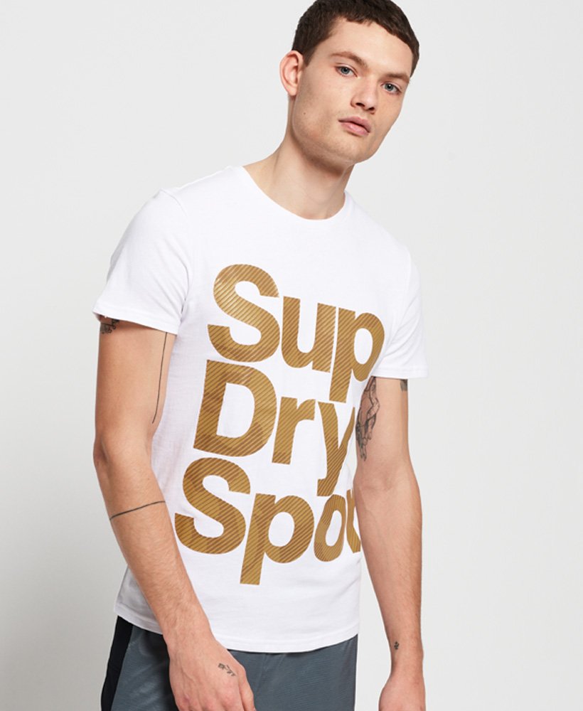 Mens - Combat Camo T-Shirt in White | Superdry