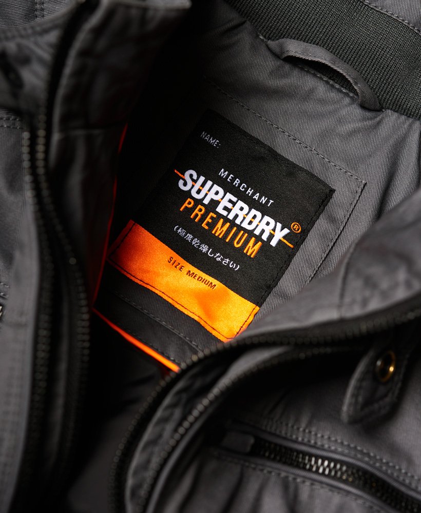 Men's - Carbon Biker Jacket in Dark Grey | Superdry UK