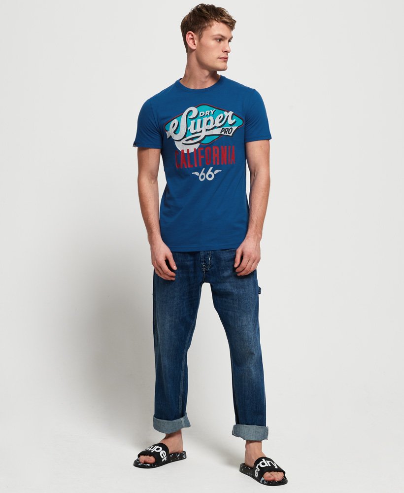 Mens Reworked Classic Lite T Shirt In Hyper Cobalt Superdry