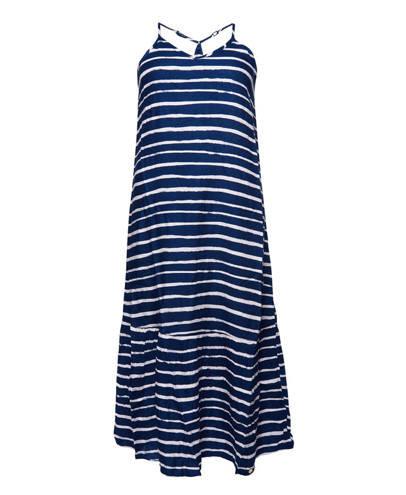 Womens - Evee Maxi Dress in Painted Stripes | Superdry UK