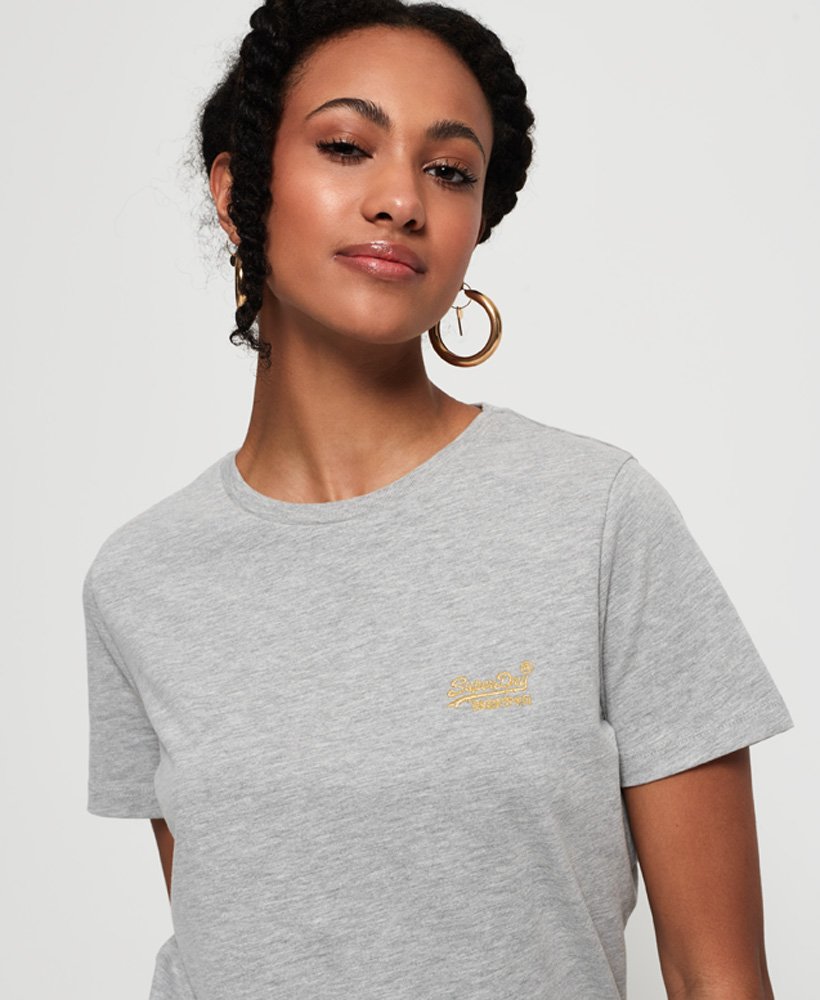 Womens - Core Orange Label Elite T-Shirt in Grey | Superdry