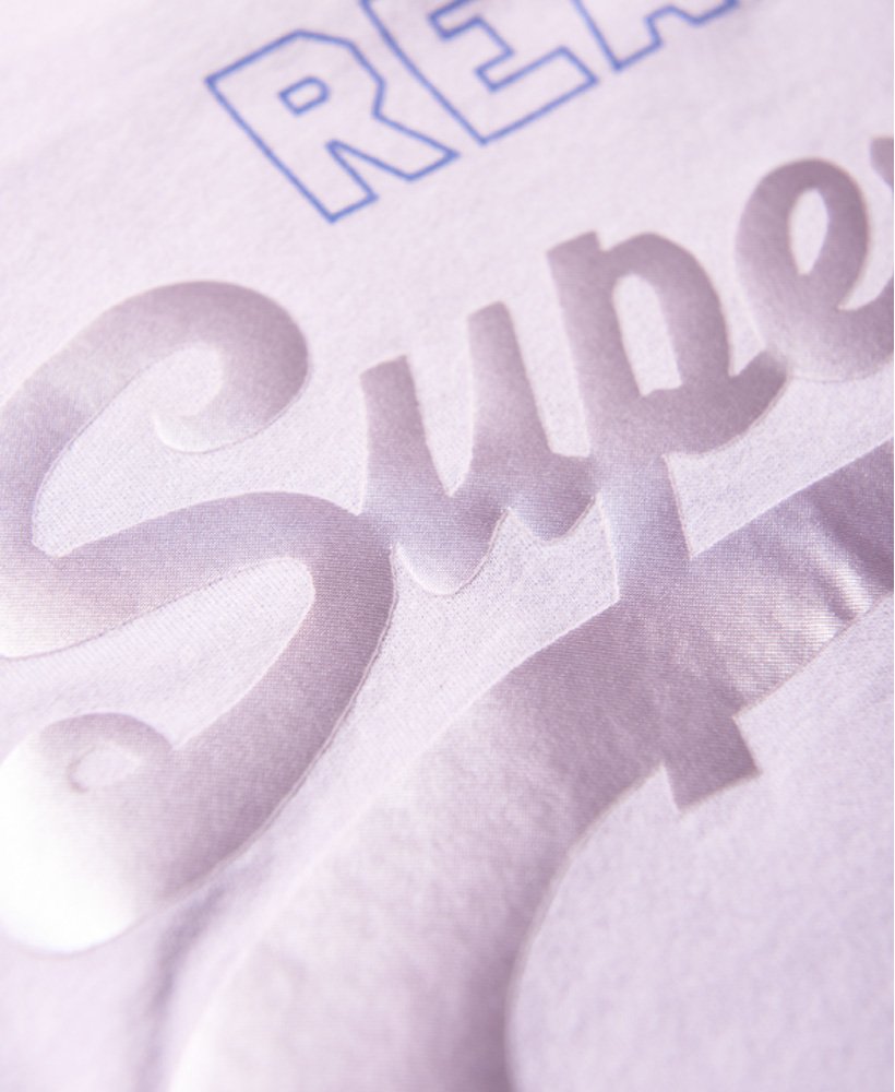 Superdry Vintage Logo Code Bonded Satin T skjorte Dame T Superdry Vintage Logo Code Bonded Satin T skjorte Dame T