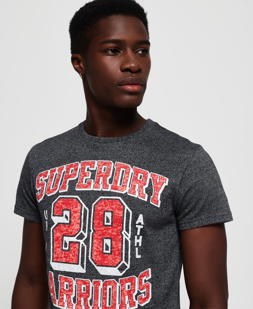 Mens - Mascots T-Shirt in Black Grit | Superdry UK