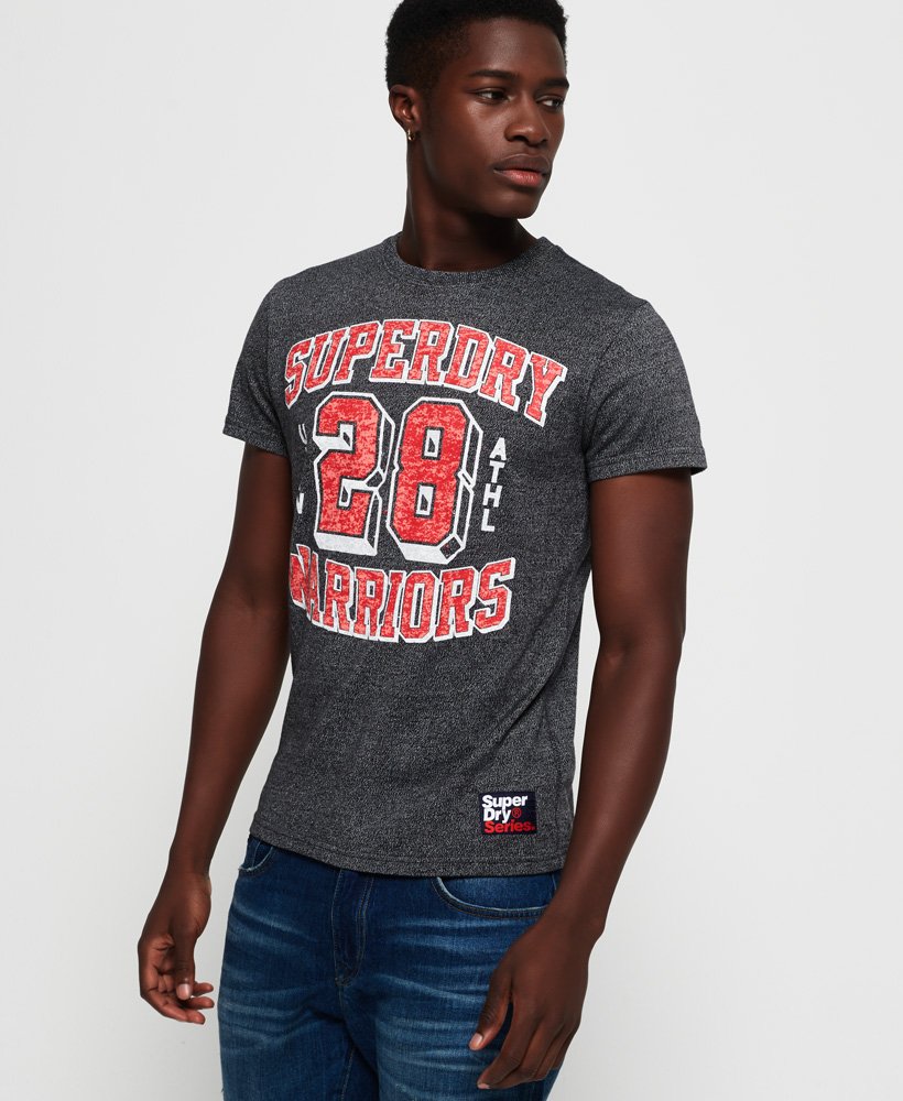 Mens - Mascots T-Shirt in Black Grit | Superdry UK