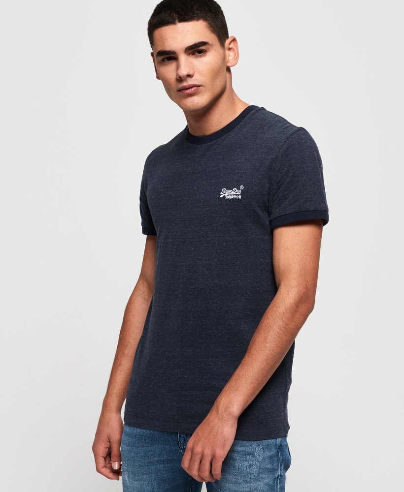 Men's Orange Label Cali Stack T-Shirt in Navy | Superdry US