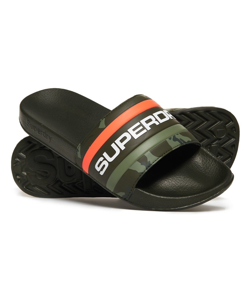 superdry rose gold sliders