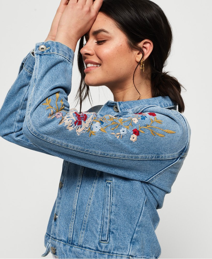 superdry denim girlfriend jacket