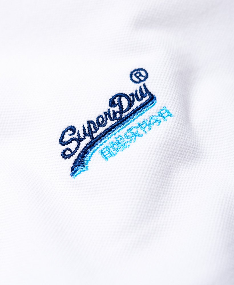 Mens - Classic Pique Polo Shirt in Optic | Superdry UK