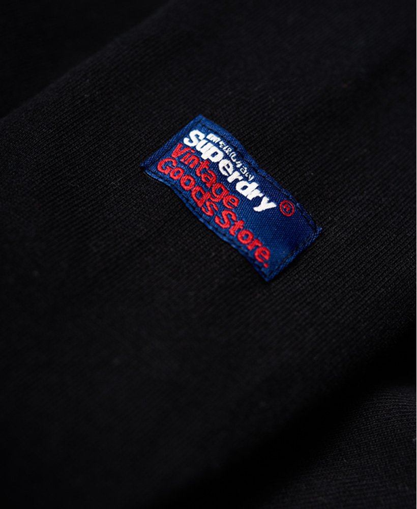 Mens - Premium Goods Tonal Long Sleeve T-Shirt in Black | Superdry UK