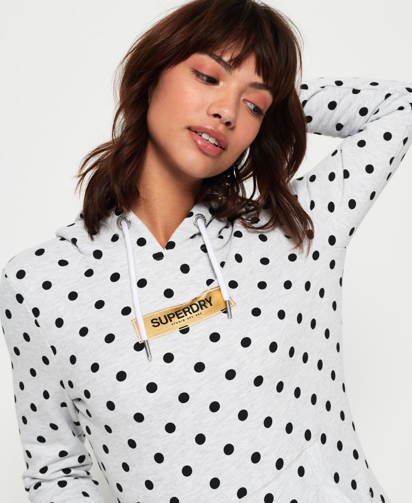 superdry polka dot hoodie