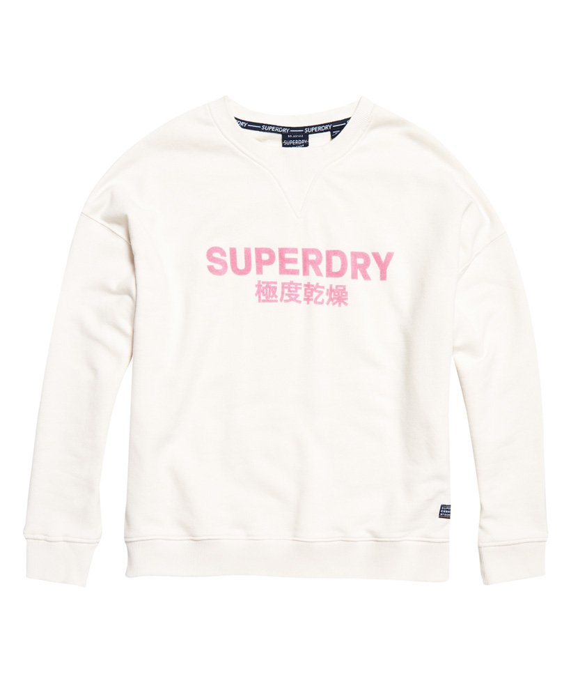 Womens - Freya Crew Sweatshirt in Cream | Superdry