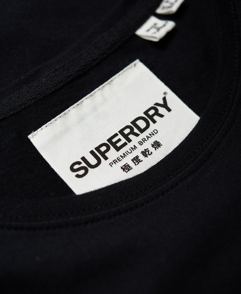 Womens - Premium Brand Patch Portland T-Shirt in Black | Superdry