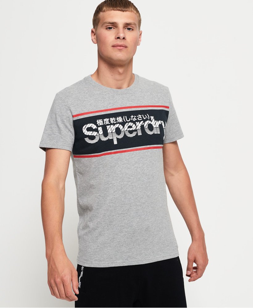 Schots voormalig munt Men's Retro Sport T-Shirt in Grey | Superdry US