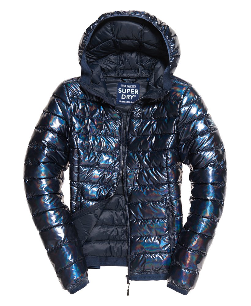 Womens - Concept Padded Jacket in Oil Slick | Superdry