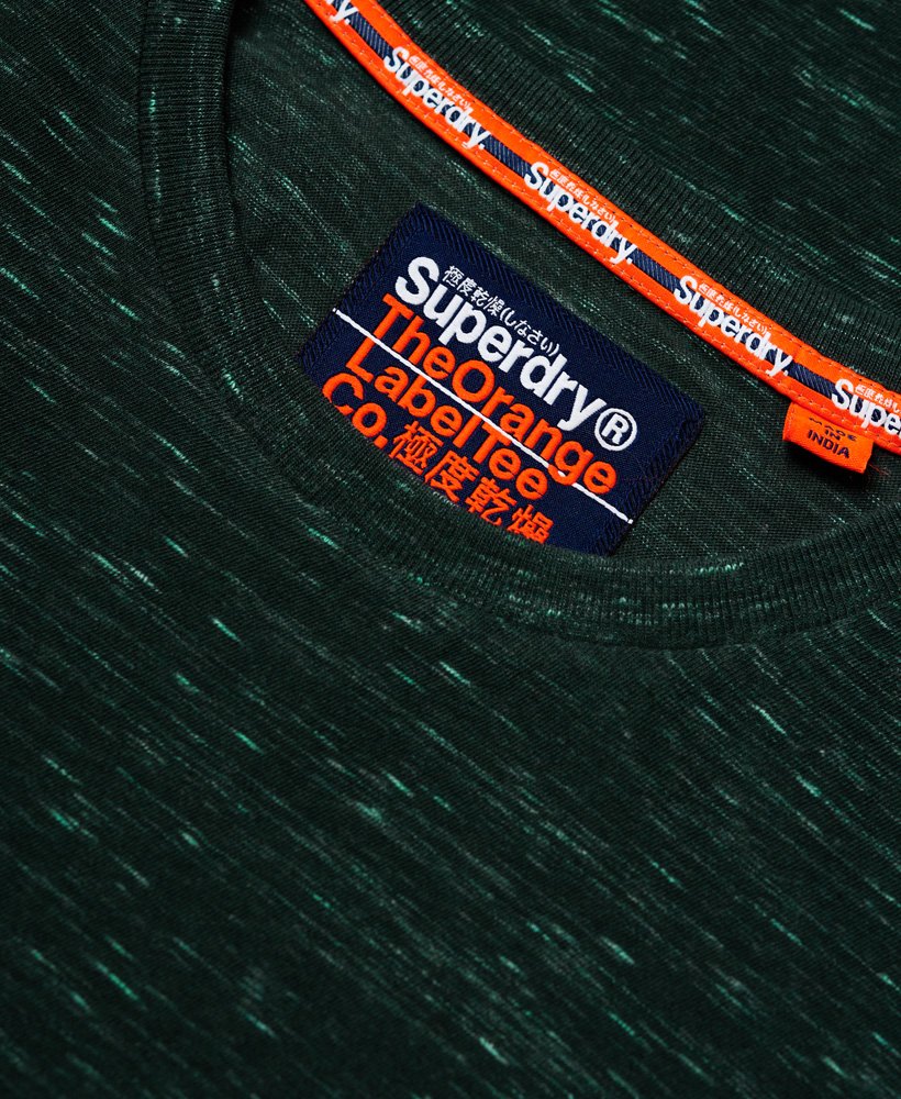 Mens - Orange Label Vintage Embroidery T-Shirt in Sea Green Space Dye ...