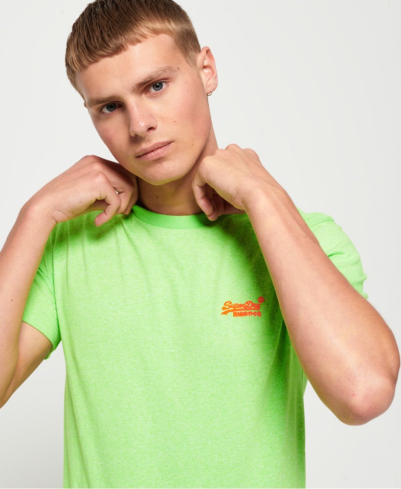 superdry neon green t shirt