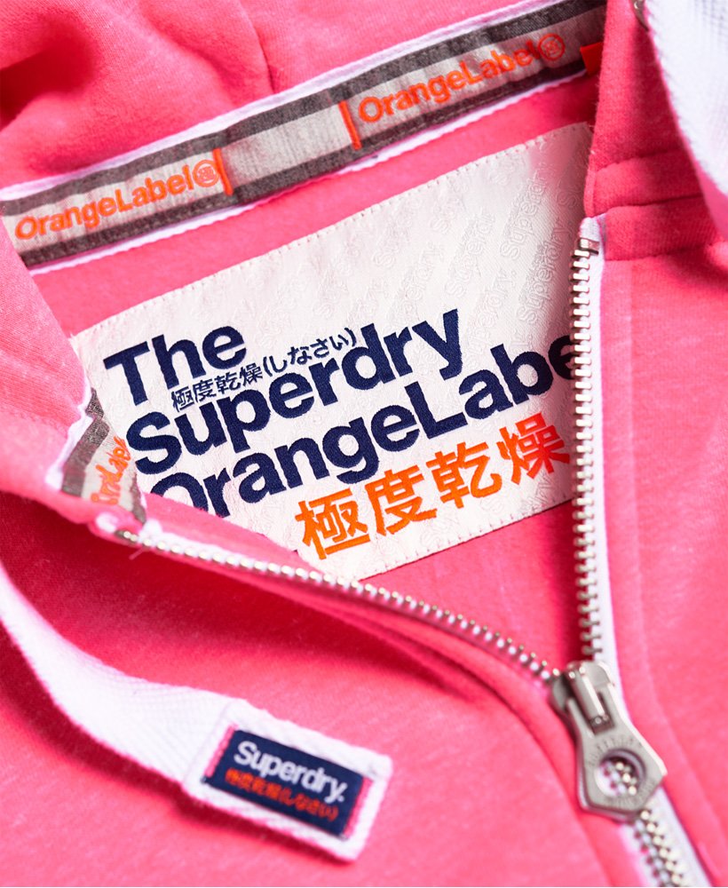 Superdry Women's Orange Label Primary Zip Hoodie - Princeton Blue Marl- Red  Rae Town & Country