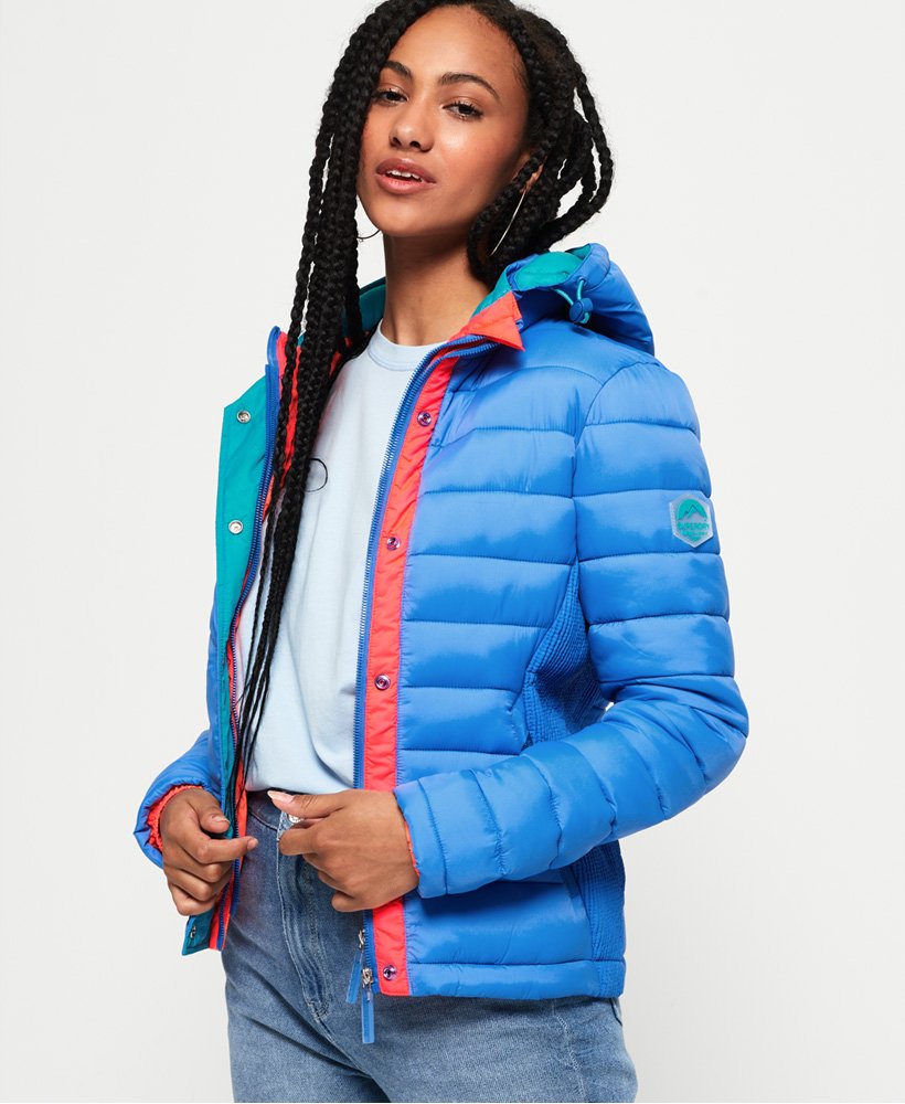 Superdry womens shop blue jacket