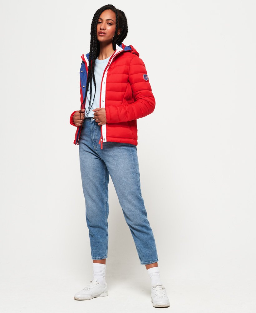 Superdry Fuji Slim Double Zip Hooded Jacket - Women's Outlet