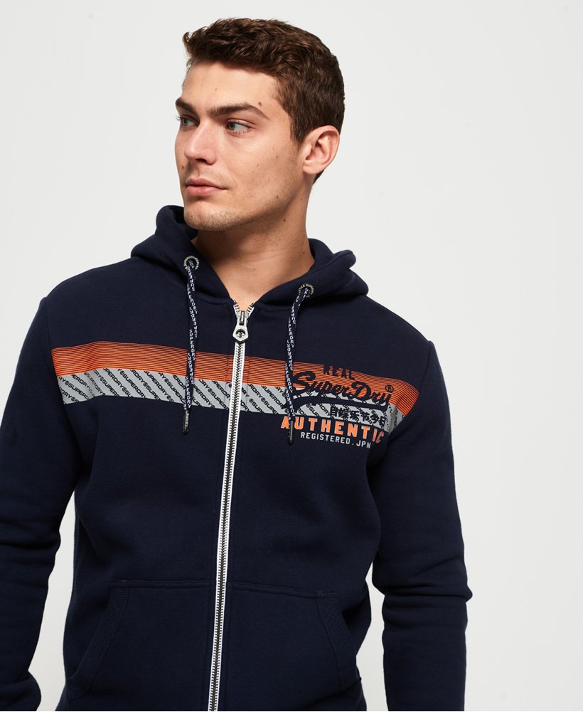 Superdry Vintage Authentic Zip Hoodie - Mens Sale - Hoodies