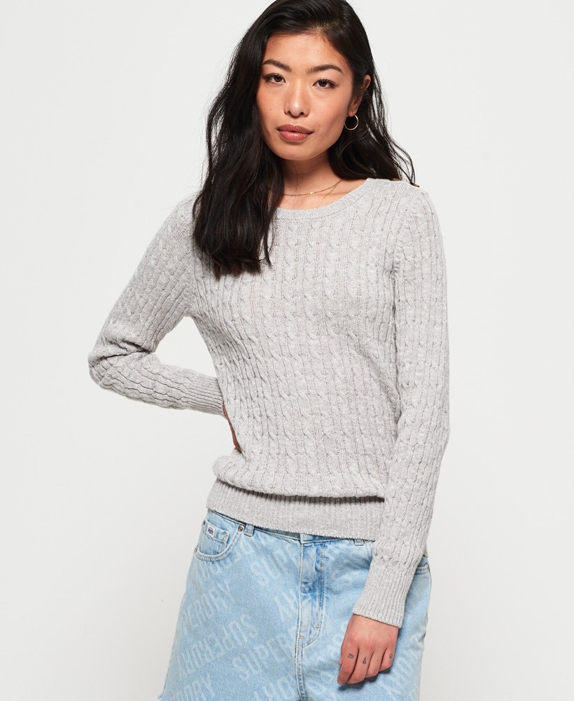 Grey hotsell cable knit