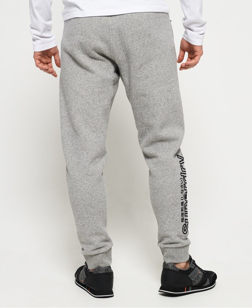 Mens - International Applique Joggers in Silver | Superdry