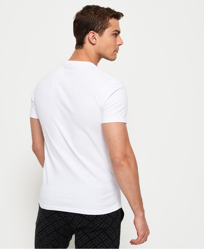 Mens - Retro Sport Reactive T-Shirt in White | Superdry UK