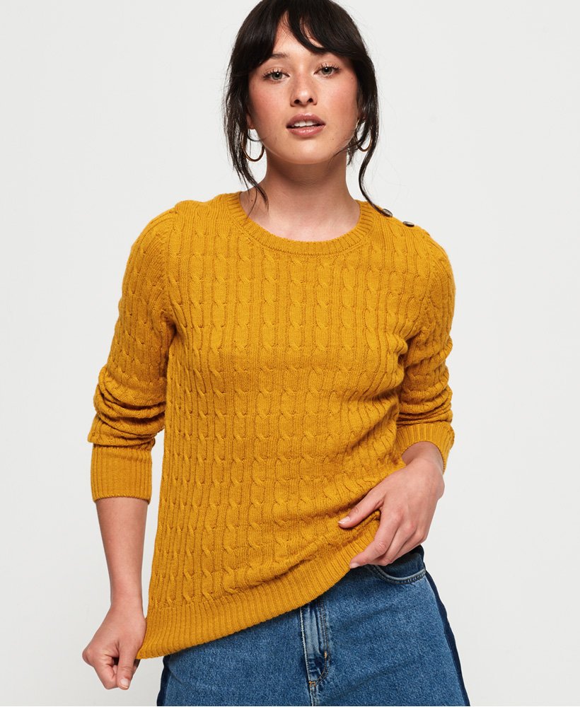 Superdry Croyde Cable Knit Jumper - Womens Womens Sale-view-all