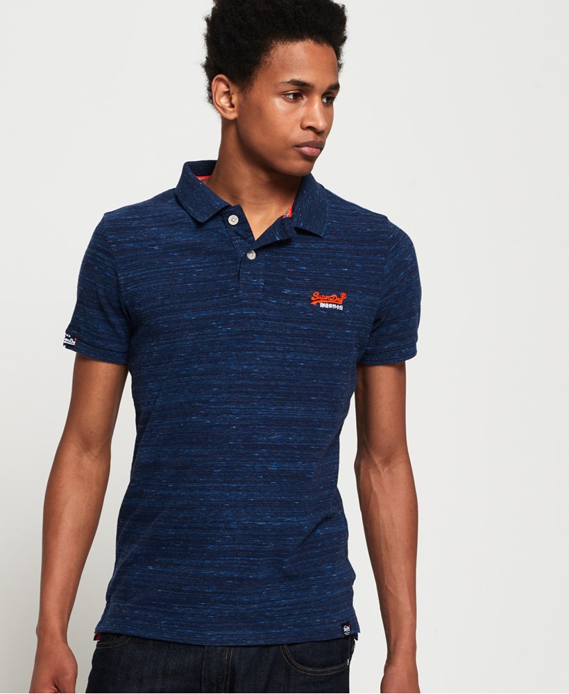 Uitgaven Airco Ruim Men's Orange Label Jersey Polo Shirt in Navy | Superdry US
