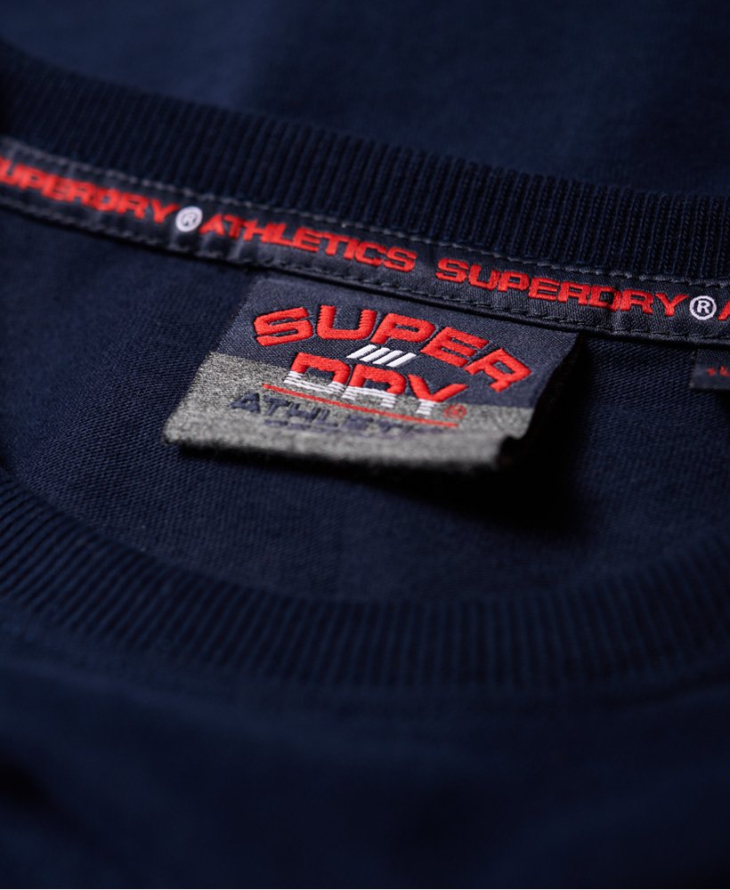 Mens - Trophy Tri Line T-Shirt in Gardena Navy | Superdry