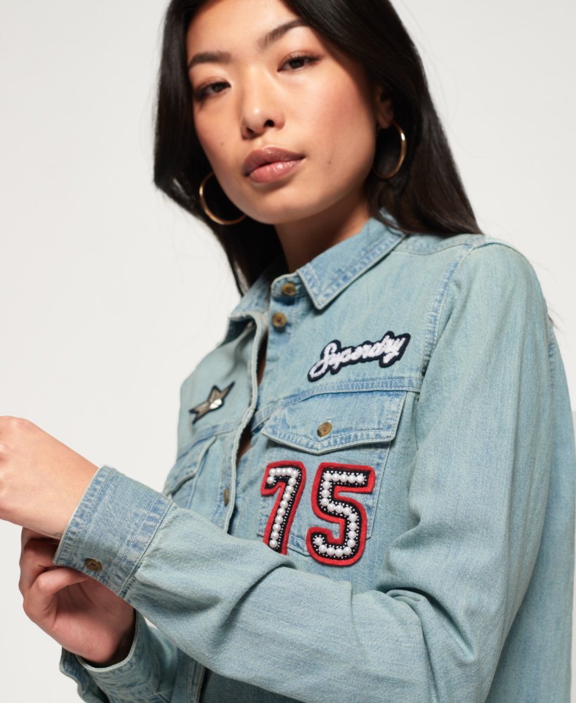 Superdry Military Vintage Shirt Thyme | Jean Scene